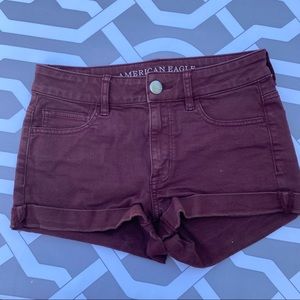 American Eagle Maroon Shorts
